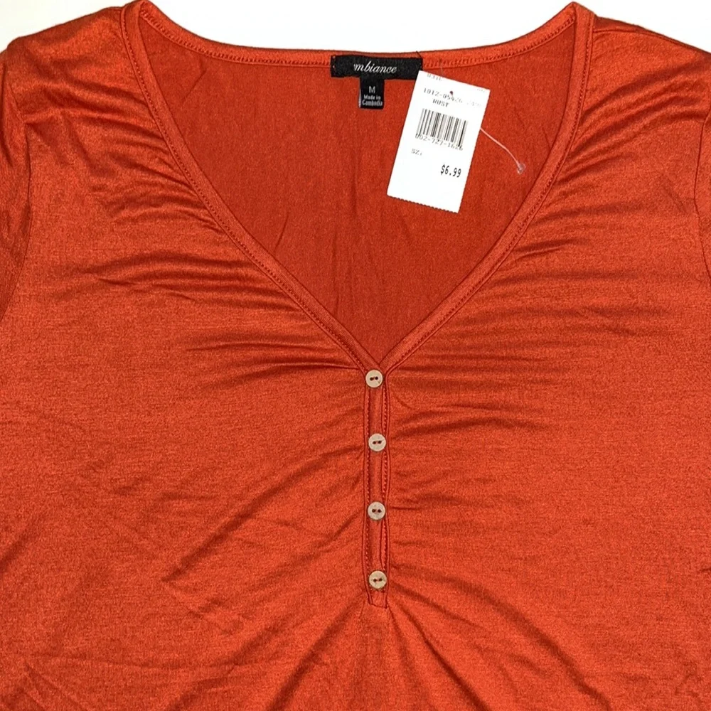 Ambiance V-Neck Short Sleeve Shirt Bundle | Light Weight & Stretchy | 2 for 1 - Picture 3 of 11